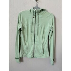 Lululemon Hooded Define Jacket Thumbholes Fitted‎ Activewear Mint Green Size 8